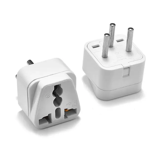 Universal Israe IL Plug Adapter 3 Pin EU Euro AU US UK To Israel Travel