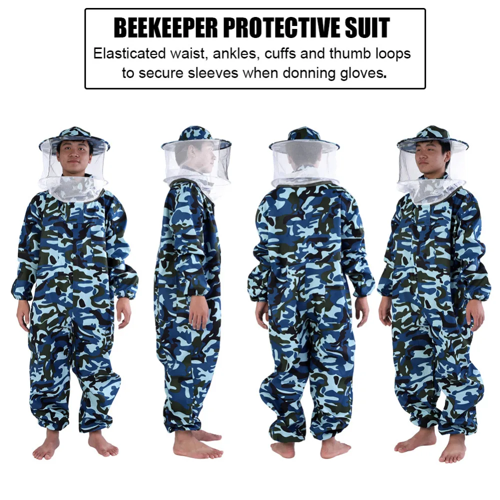 Профессиональный защитный костюм пчеловода, комбинезон, оборудование для пчеловодства, хорошо защищает пчел от вашего лица и кожи