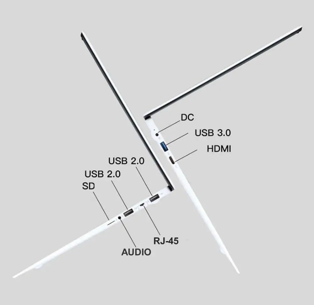 15,6 дюймов ультратонкий ноутбук 2 ГБ 32 ГБ SSD большой аккумулятор Windows 10 wifi ноутбук с Bluetooth Компьютер нетбук ПК Бесплатная доставка