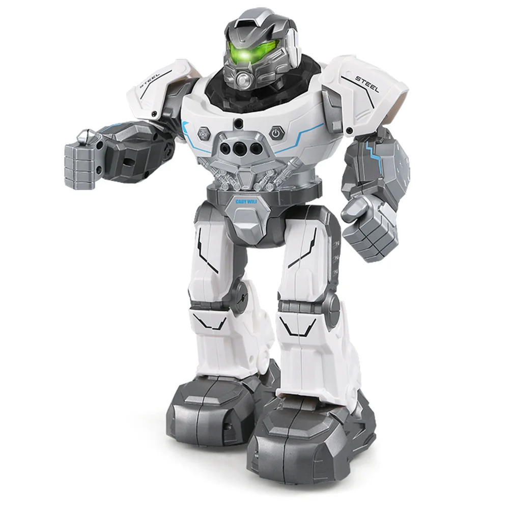 

JJR/C JJRC R5 USB Charging Rotatable Arms Multifunctional Educational RC Robot Toy Blue white for Children Kids Birthday Gift
