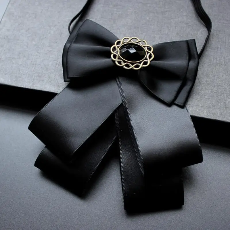 

Black Diamond Bow Tie Men And Women British Self Tie Bow Ties For Men Cravat Necktie Groom Collar Accessories Cravate Pour Homme