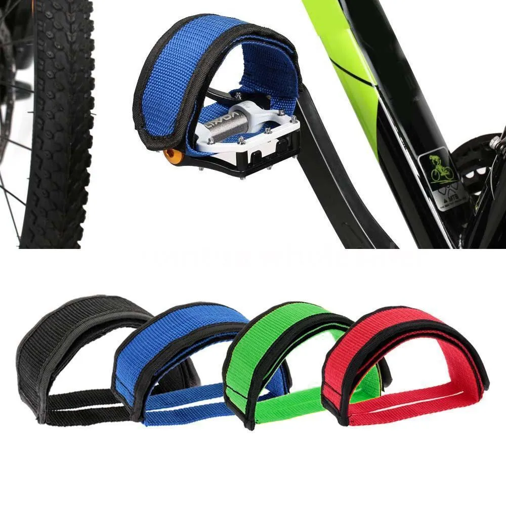 

1PC Fixie BMX Fixed Gear Bike Bicycle Adhesive Straps Pedal Toe Clip Strap Belt Cn Suitable for fixed gear Outdoor Cycling #sx