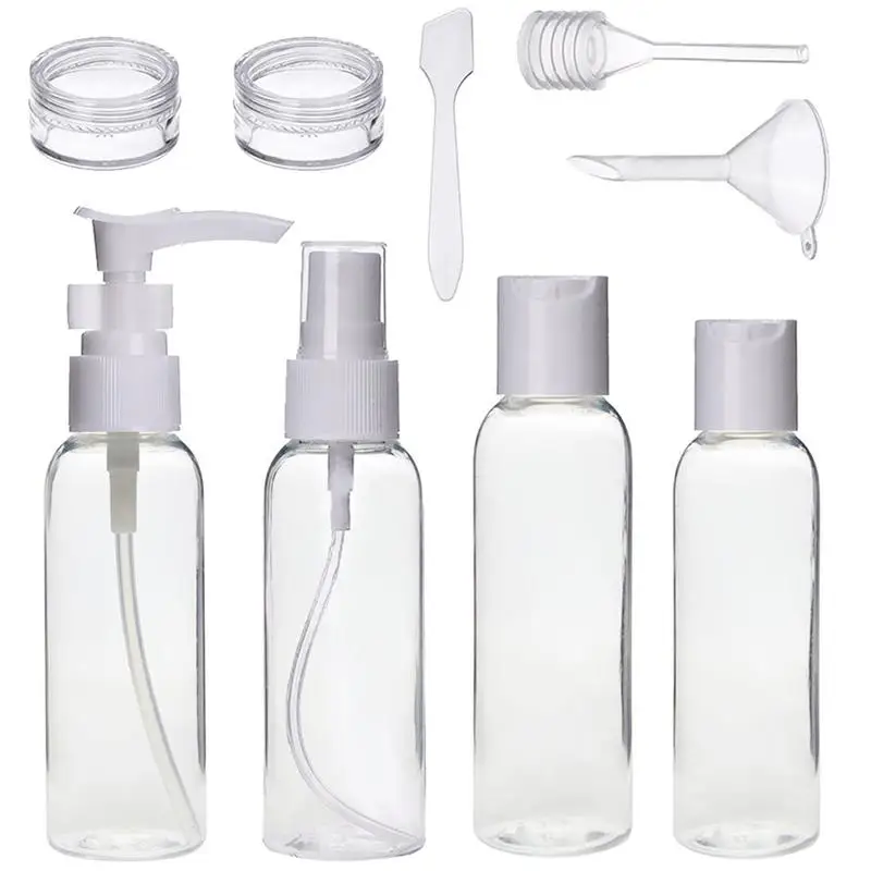 

9pcs Travel Bottle Set Toiletries Liquid Containers Leak Proof Cosmetic Makeup Holder Bottles with Bag D5