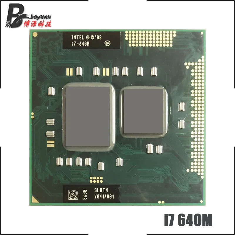 Процессор Intel Core i7-640M i7 640M SLBTN двухъядерный 4-поточный процессор 2 8 ГГц 4 Вт 35 Разъем