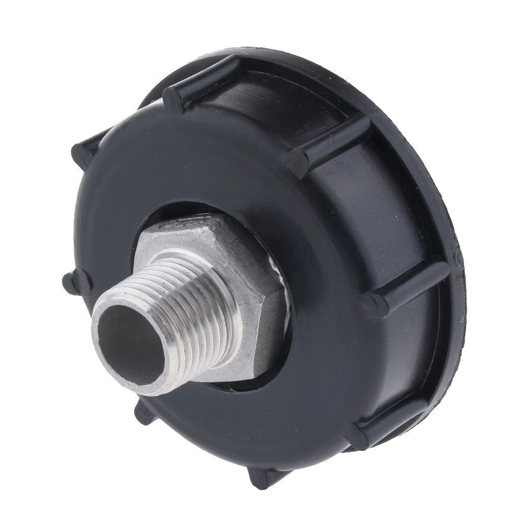 1000L IBC Water Tote Tank Adapter Hose Cap For 60mm Thick Thread Outlet Coarse Thread 4 Extra Thread