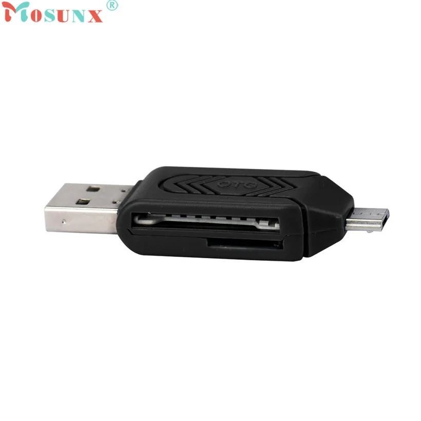 Mosunx Advanced U диск топ отдел и высокое качество мини USB 2,0+ OTG Micro SD/SDXC TF кард-ридер адаптер U диск 1 шт