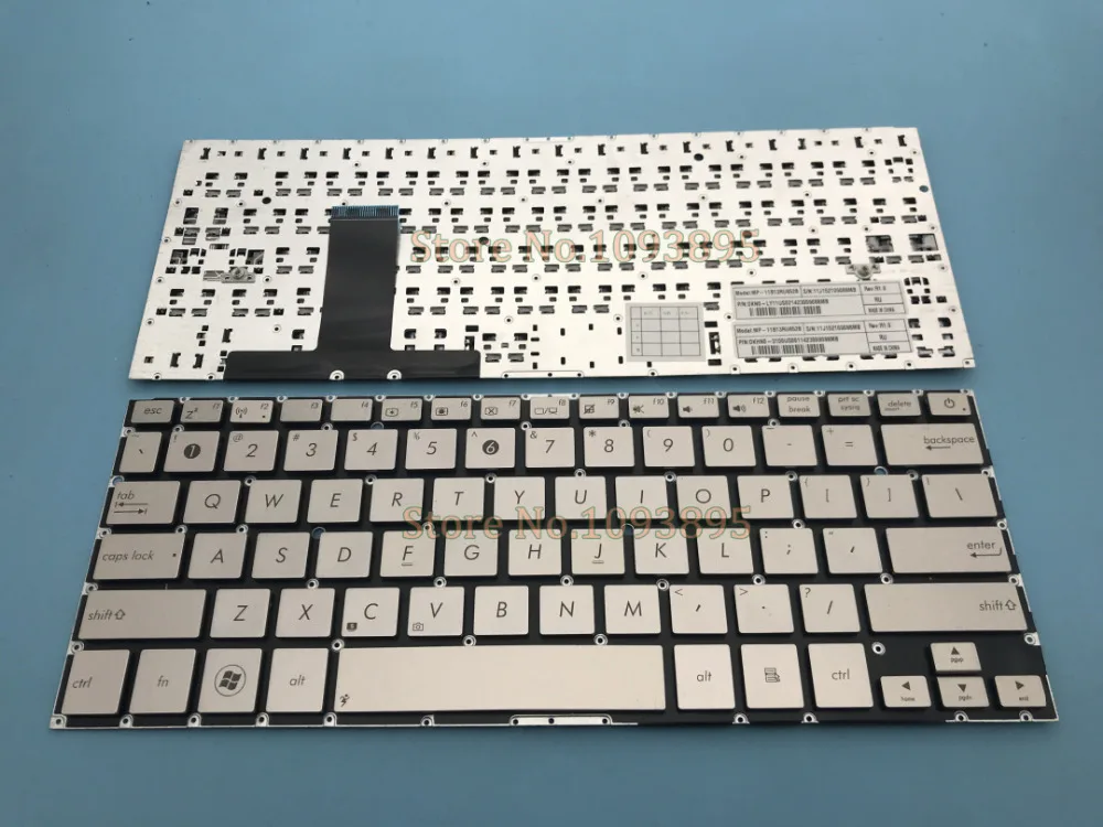 

New English Keyboard For Asus Zenbook Ultrabook UX31 UX31E UX31A UX31LA Laptop English keyboard Silver