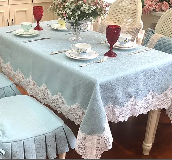 New beauty lace Place pink tablecloths table cloth mat cover Europe