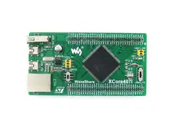 STM32F407IGT6 STM32 Cortex-M4 развития Основной совет IO расширитель с бортовым NandFlash USB HS/FS Порты и разъёмы Ethernet RJ45 = XCore407I