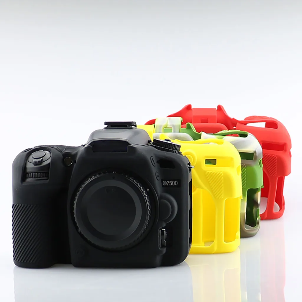 Nice Soft Rubber Silicone Skin Camera Protective Body Case Cover For Nikon D7500 Bag | Электроника