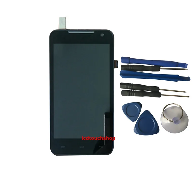 

New For Micromax Canvas Duet AE90 LCD Display With Touch Screen Digitizer Replacement Assembly With Frame With Tools Black