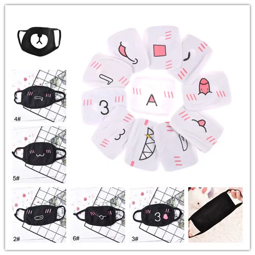 

1pcs Men Women Cartoon Mouth Mask Adult Anti Haze Mask Anti-dust Mouth Mask Windproof Mouth-muffle Flu Face Mask Multi Styles