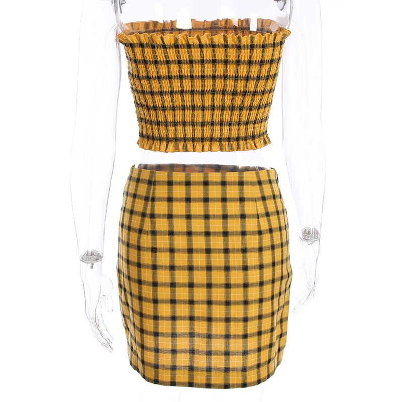 yellow crop top