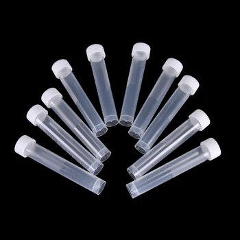 

20pcsX 10ml Lab Plastic Frozen Test Tubes Vial Seal Cap Container for Laboratory School Educational Suppy