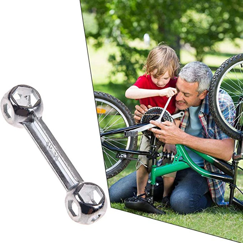 2REIZ Cycling Exercise 6-15mm 10 in 1 Bicycle Hexagon Wrench Repair Tool Durable Dog Bone Shape Bicycle Accessory Repairment Tool