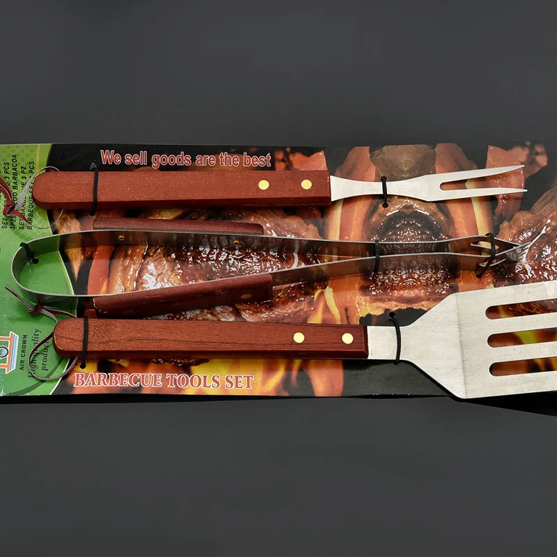 Buy 3Pcs/Set BBQ Tool Utensil SUS 304 Stainless Steel