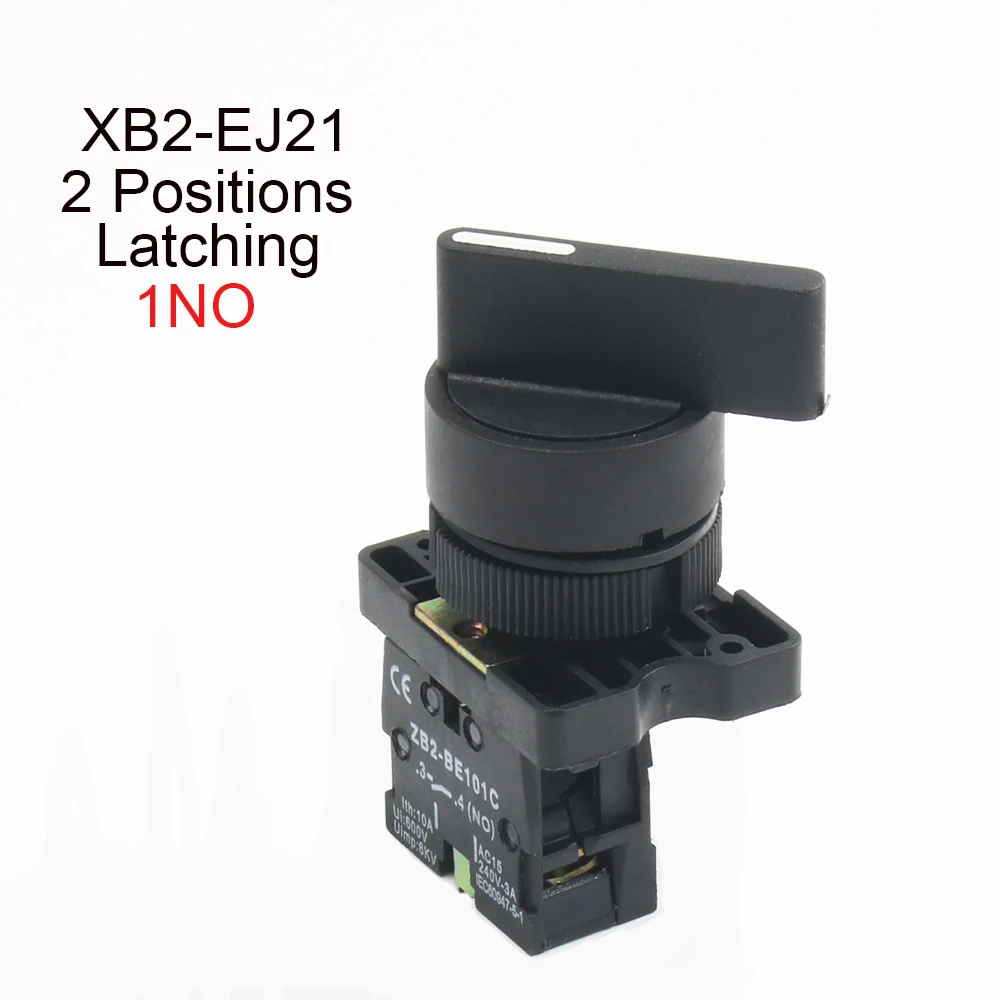 XB2-EJ21 XB2-EJ33 2/3 позиции 1NO/2NO фиксации самоблокирующимся селектор кнопочный переключатель 22 мм