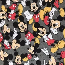 50*170 см, хлопковое эластичное трикотажное пальто с Микки Маусом, утепленное, плотное, с принтом, для маленьких мальчиков и девочек, одежда из ткани «сделай сам»