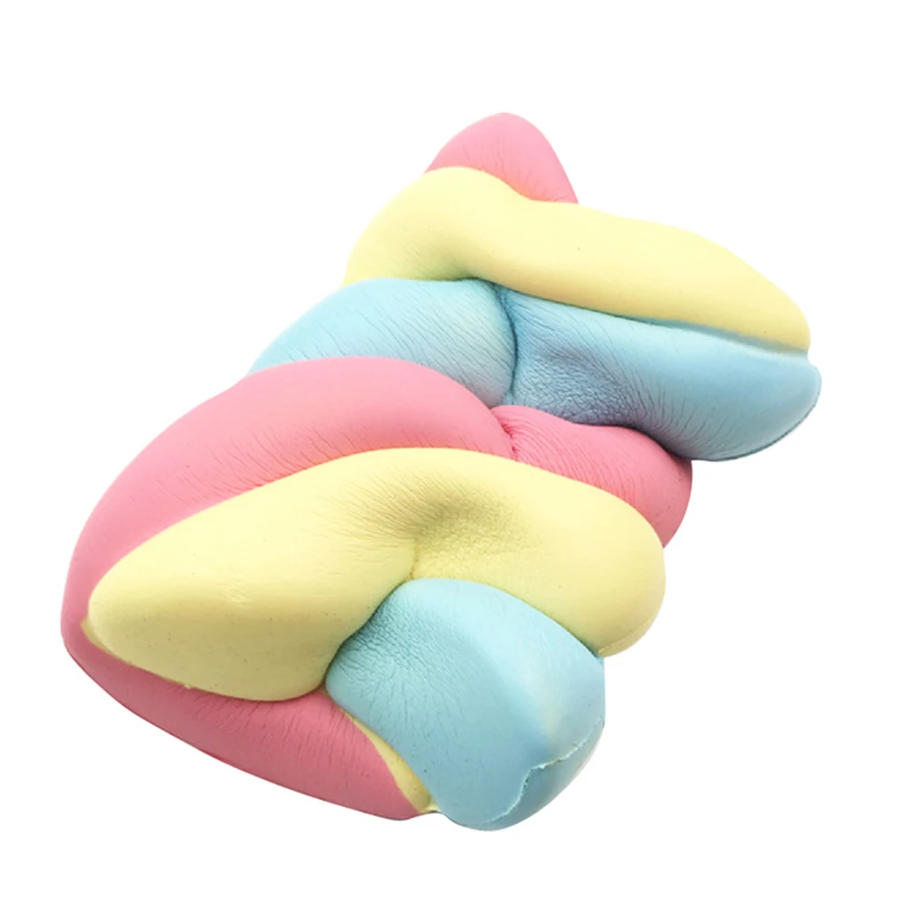 14,5 см Прекрасный cotton candy вид мягкими сахар ароматизированный мягкий медленно нарастающее при сжатии игрушки Радуга Зефир стресс