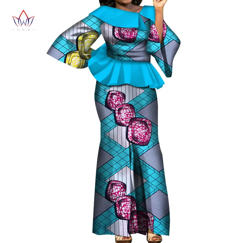 Комплект с юбкой африканский дизайн традиционная одежда с принтом плюс размер костюм африканская традиционная одежда для женское