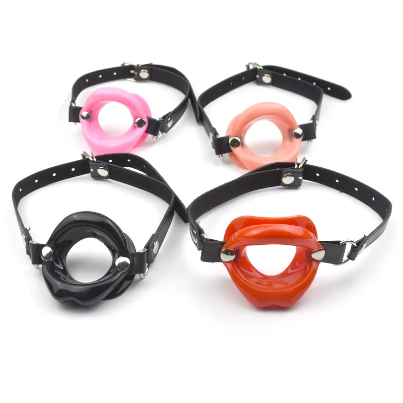 Fetish Big Lips Mouth Plug Women Silicone Open Mouth Gag Bondage Sex Toys Big Mouth Deep Throat 