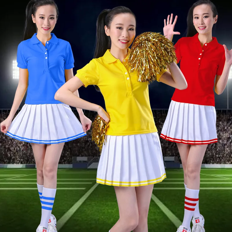 (with 2pcs pom poms)Football Baby Cheerleading Costume Performance
