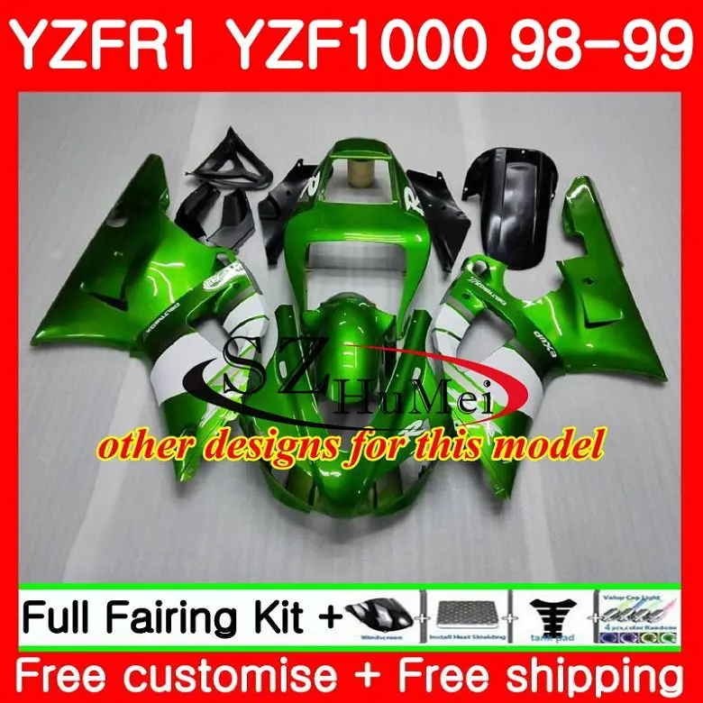 Корпус для YAMAHA YZF-1000 YZF 1000 R 1 YZF-R1 98 99 кузов 71SH1 YZF1000 желтые языки пламени YZFR1 98 99 YZF R1 1998 1999 обтекатель