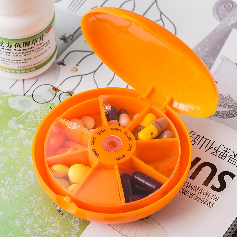 

Weekly Pill Travel Medicine Box Dispenser Capsule Holder Organiser Cases 7 Day Pill Organizer Medicine Tablet Sorter Drug Box