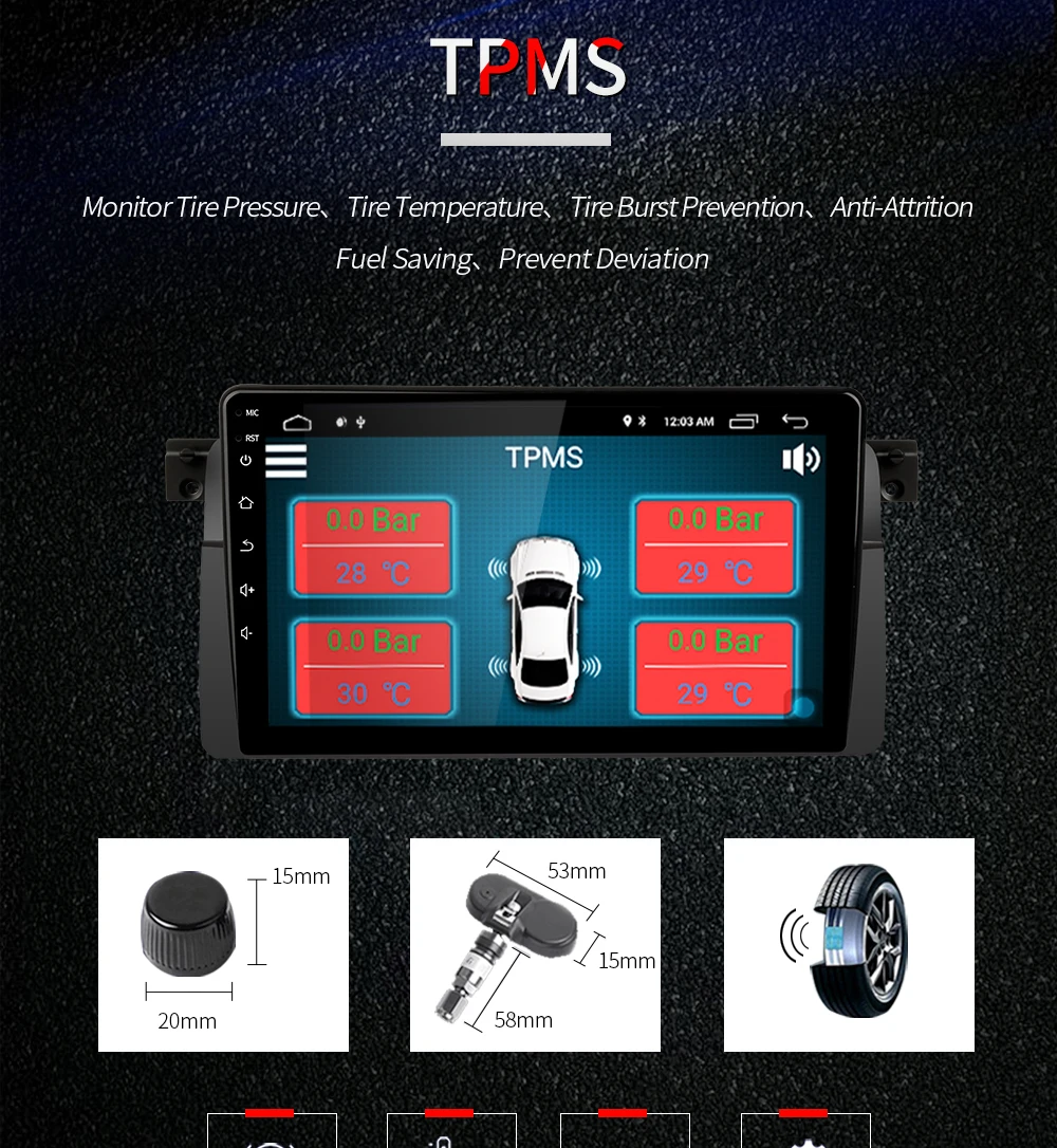 Best Kapud  Car Multimedia Player Android 9.0 No DVD Stereo System GPS  Wifi BT SWC Quad Core for BMW E46/M3/Rover 75/MG ZT/3 Series 14