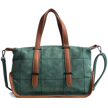 

Vintage High quality soft PU Leather Female Handbag Fashion Messenger Bag Women Shoulder Bag Larger Top-Handle Bags Travel Bag