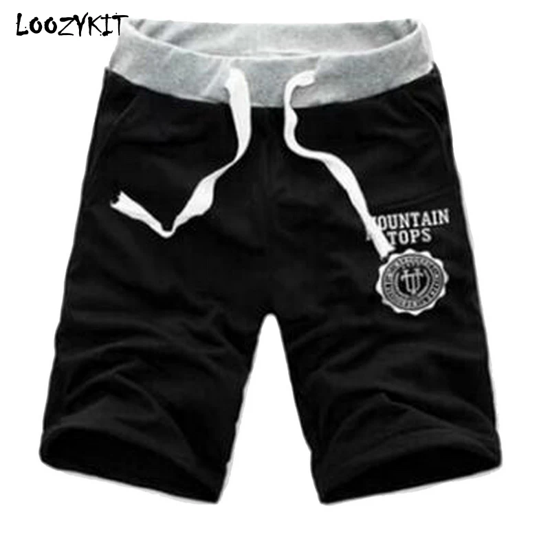 

LOOZYKIT 2019 Summer Men Plus Size Casual Beach Short Solid Print Quick-dry Casual Loose Drawstring Vacation Fitness Sport Short
