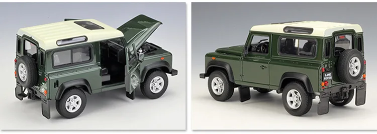 WELLY 1:24 Масштаб литья под давлением модель автомобиля Land Rover Range Defender внедорожный металлический классический автомобиль сплав для детей Коллекция игрушек для подарка