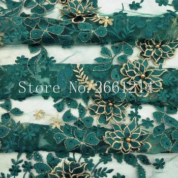 

High-end fashion French Lace Fabric High Quality African Tulle Embroidered flower transparent Lace Fabric For Wedding BZL-35268