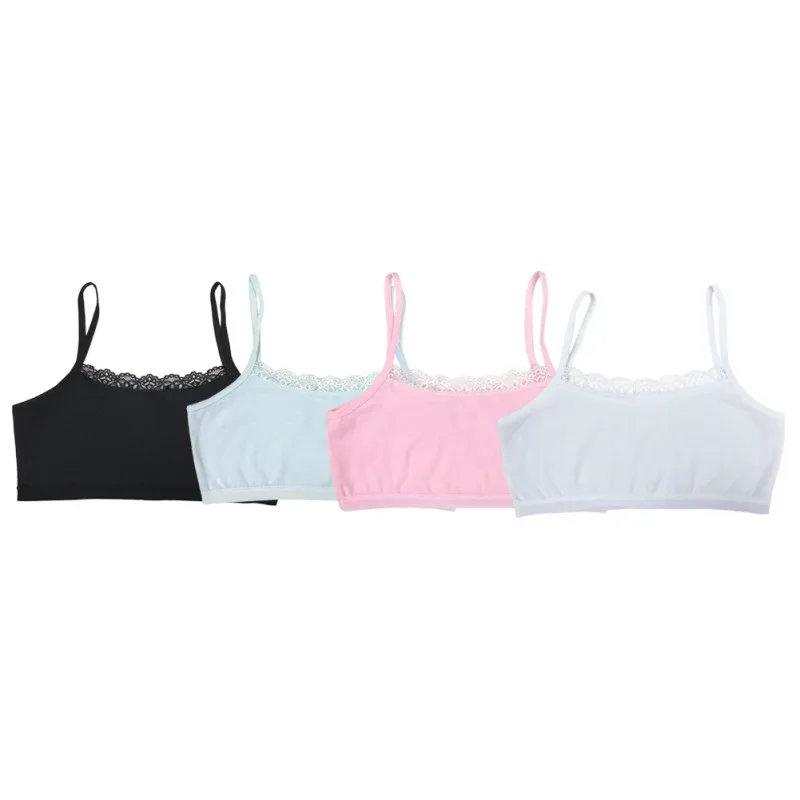 Girl Underwear Cotton Lace Bras Girls Soft Camisoles Sports Bra Top Breathable For Teens Training Bra 8-18Y Girl Underwear Cotton Lace Bras Girls Soft Camisoles Sports Bra Top Breathable For Teens Training Bra 8-18Y