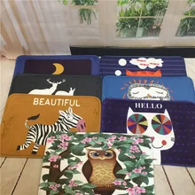 Мультфильм дверь Коврики S толстые Ванная комната Ковры Коврики печати ковры двери Коврики S Коврики противоскользящие Tapete teppich Tapis alfombra