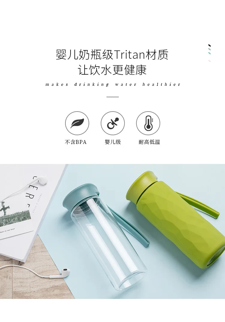 Xiaomi Jordan& Judy портативная тритановая бутылка для воды, Спортивная Изолированная чашка, 360 мл, безопасная силикагелевая чашка, наборы, изолированная чашка для путешествий