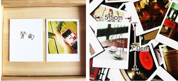 Vintage LOMO card set /with envelopes and stickers /60 sheets gift greeting cards per set