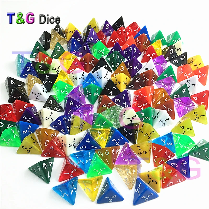 T & G разные боковые 10 шт./партия случайный цвет стиль D4 D6 D8 D10 D00 D12 D20 для игры в кости