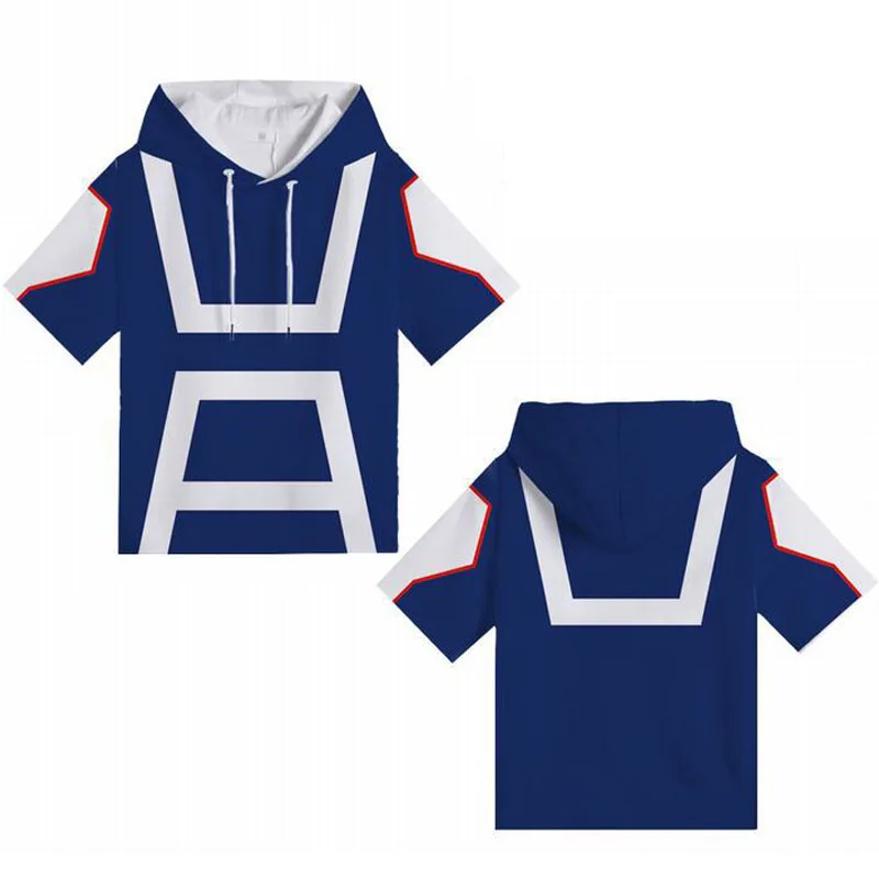 Cosroad Boku No My Hero Academia Cosplay Hoodie Todoroki Shoto Midoriya Izuku Costumes Men Women Short Sleeve Summer T-shirts 1 (18)