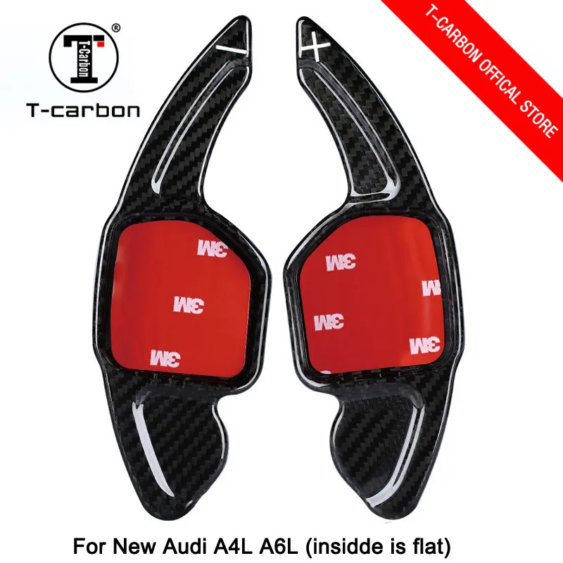 

Car styling Real Carbon Fiber Steering Wheel Shift Paddles Wheel Paddle for New Audi A3 A4L A5 A6L A7 A8 S5 S6 S7 S8 Q3 Q5 Q7 TT