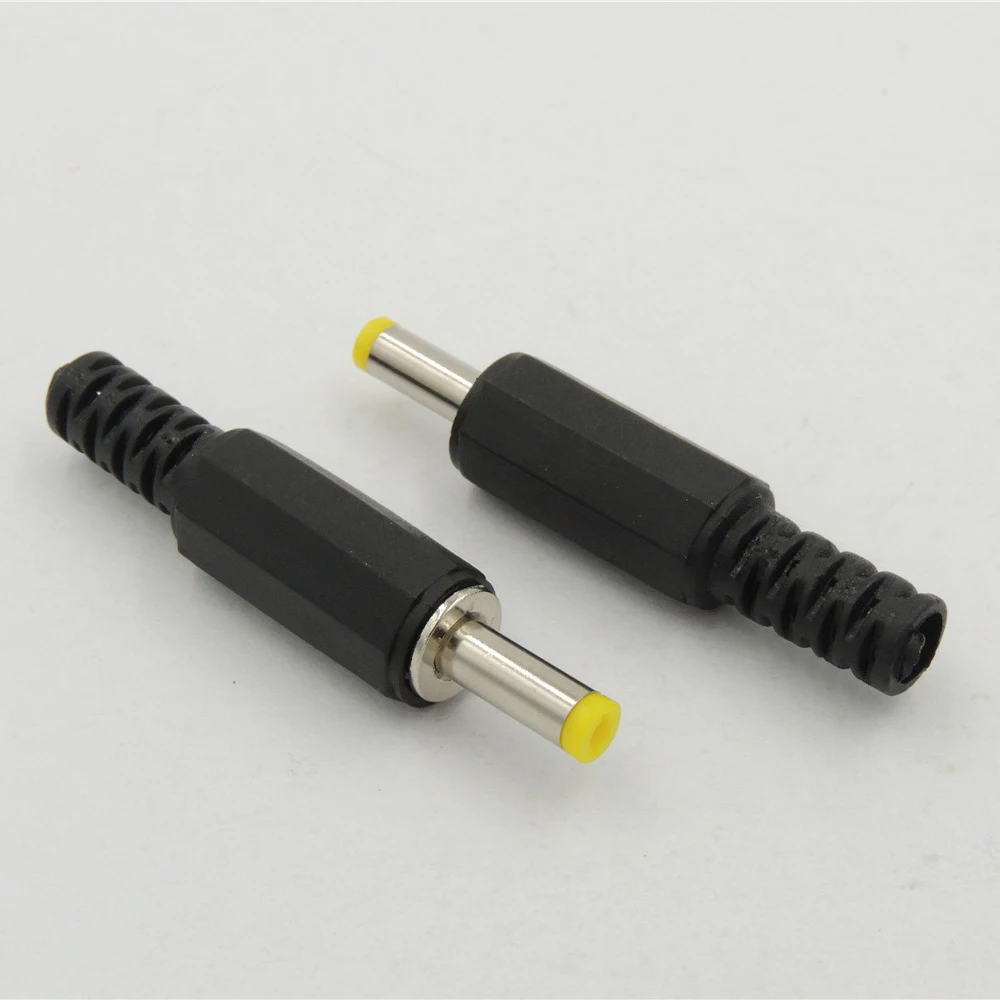 4.0mm x 1.7mm DC Power Male Plug Inline Socket Jack Solder Adapter