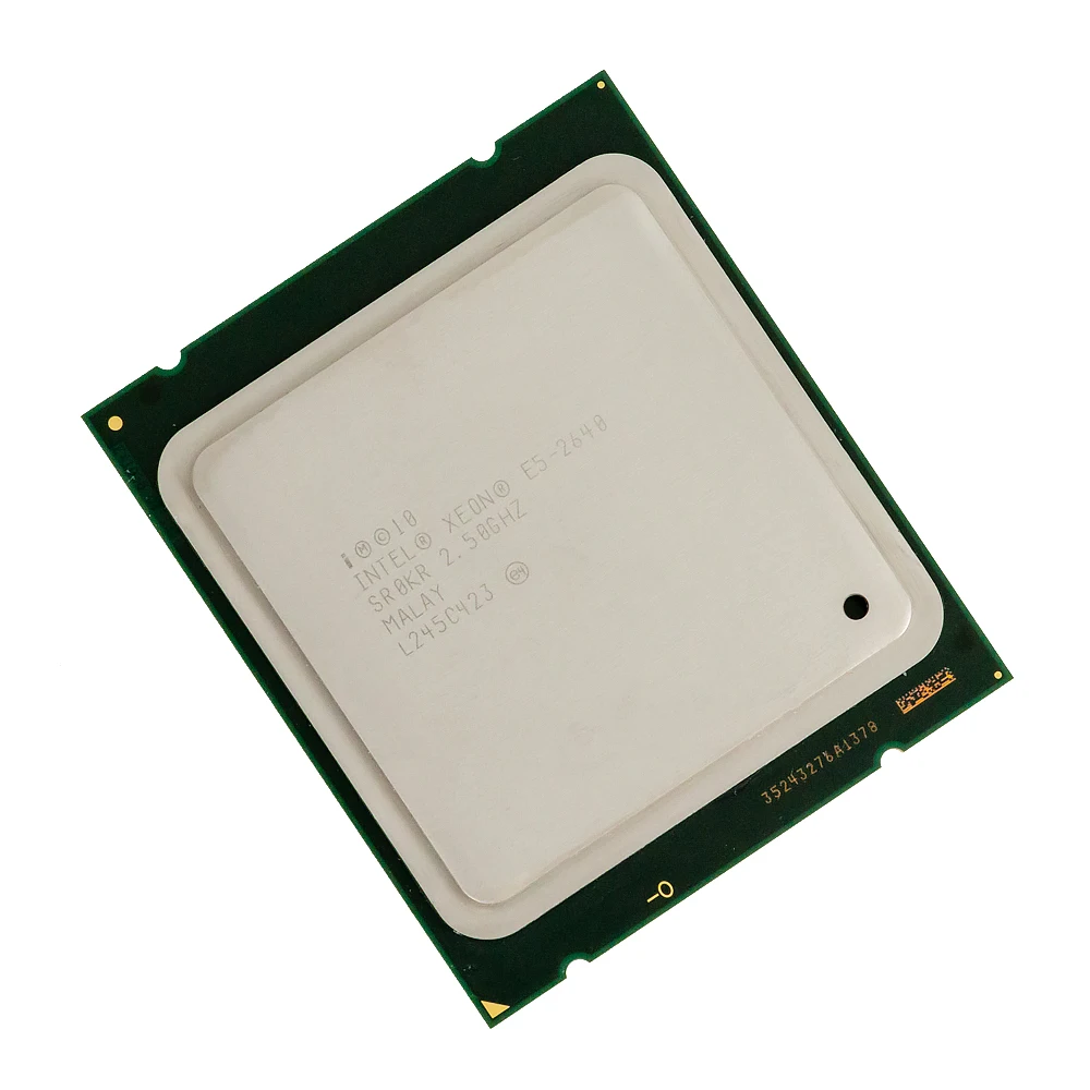 إنتل زيون E5-2640 سطح المكتب المعالج 2640 ستة النواة 2.5 GHz 15 MB L3 مخبأ LGA 2011 الخادم وحدة المعالجة المركزية المستخدمة
