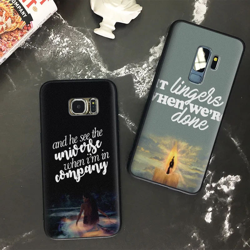 

Ariana grande god is a woman ag ari Soft Silicone Phone Case Shell Cover For Samsung S7 Edge S8 S9 Plus Note 8 9