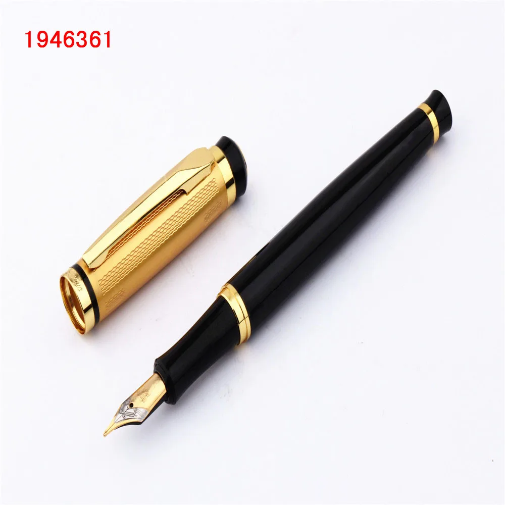 

Luxury quality 9325 Gold hat Black Colour Business Office Medium Nib Fountain Pen New