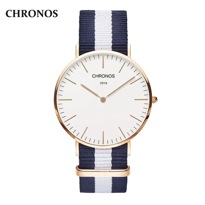 Часы Chronos мужские простые кварцевые с кожаным ремешком|watch stick|watch trackerwatch logo |