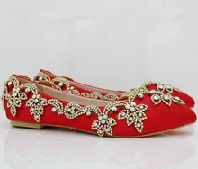 Mode Spitz Weiß Kristall Frauen Wohnungen Schuhe ABS Strass Diamant Bling Hochzeit Brautschuhe Party Kleid Schuhe Frau