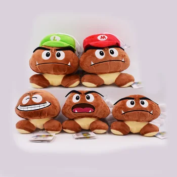

12CM 5styles Super Mario Bros Goomba Plush Stuffed Dolls Plush Toys Figures Toys Kids Toys For Children