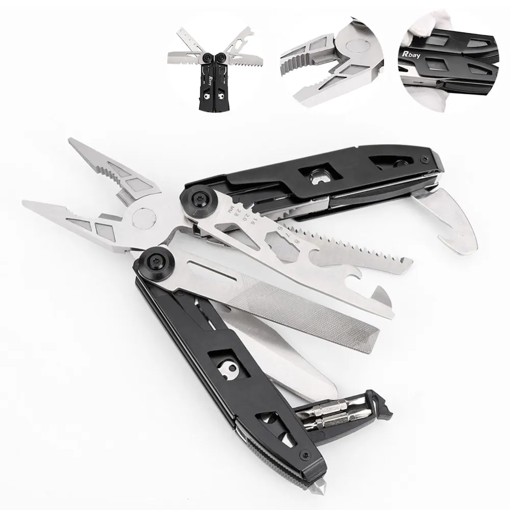 

18 in 1 Multi Tools Pliers Folding Wire Stripper Cable Cutter Screwdriver Survival EDC Multifunctional Combine Plier Multitools