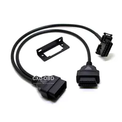 OBD кабель сплиттер OBD2 соединительный кабель OBDII Y адаптер Диагностический-коннектор для кабеля, простая в использовании отклонения в