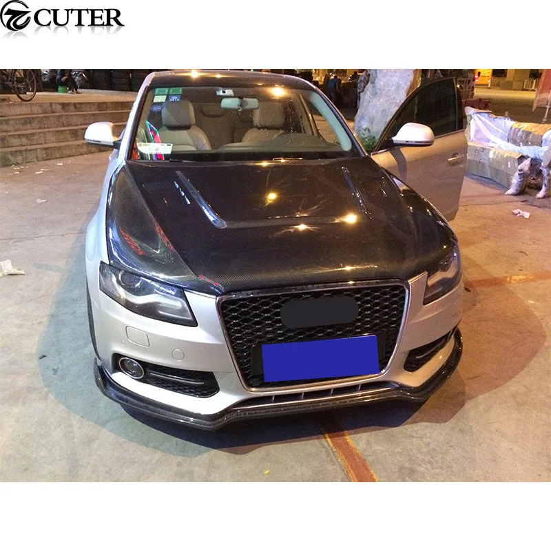 A4 B8 Carbon Fiber Front Hood Covers for Audi A4 B8 09 12in Hoods from Automobiles